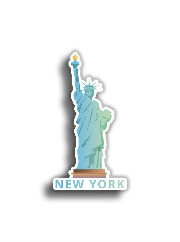 New York 11x6 cm Sticker