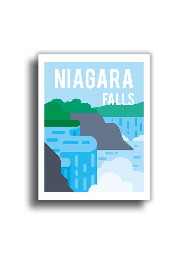 Niagara Şelaleleri 10x7 cm Sticker