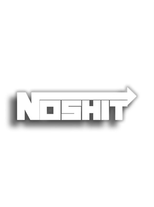 Noshit 15x4 cm Siyah Sticker