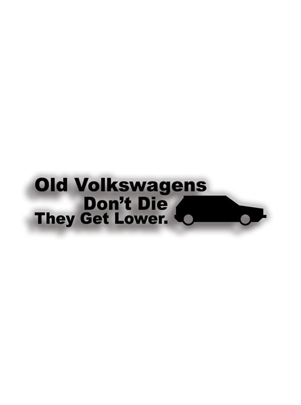Old VW's Dont Die They Get Lower