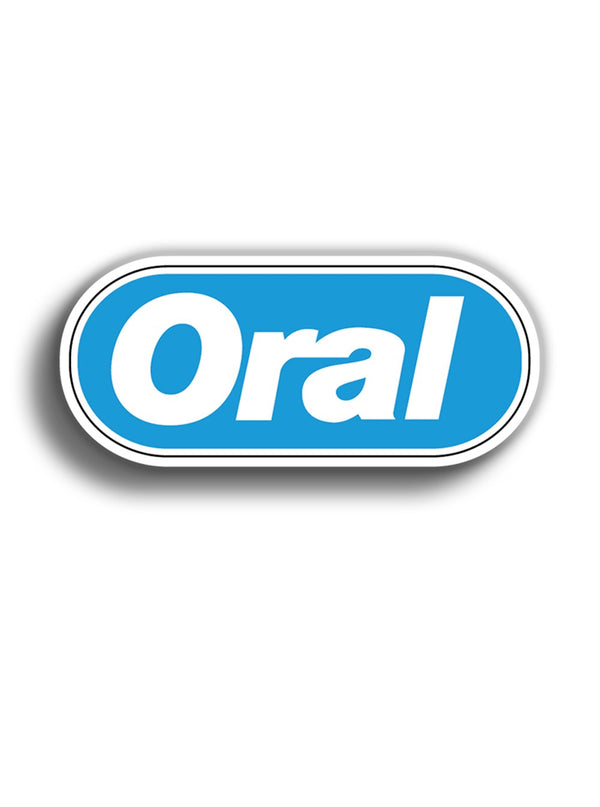 Oral 10x4 cm Sticker