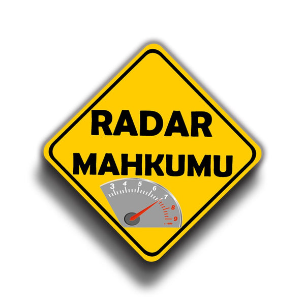 Radar Mahkumu 9x9 cm Sticker