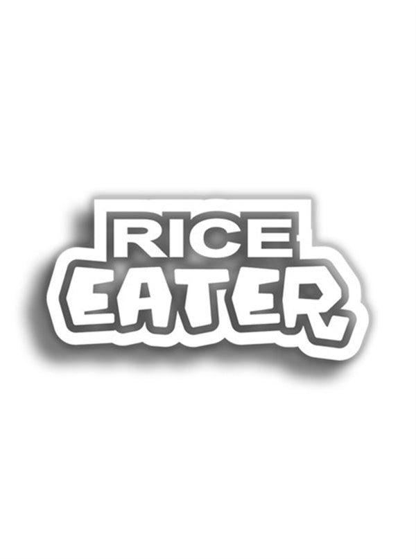 Rice Eater 9x5 cm Siyah Sticker