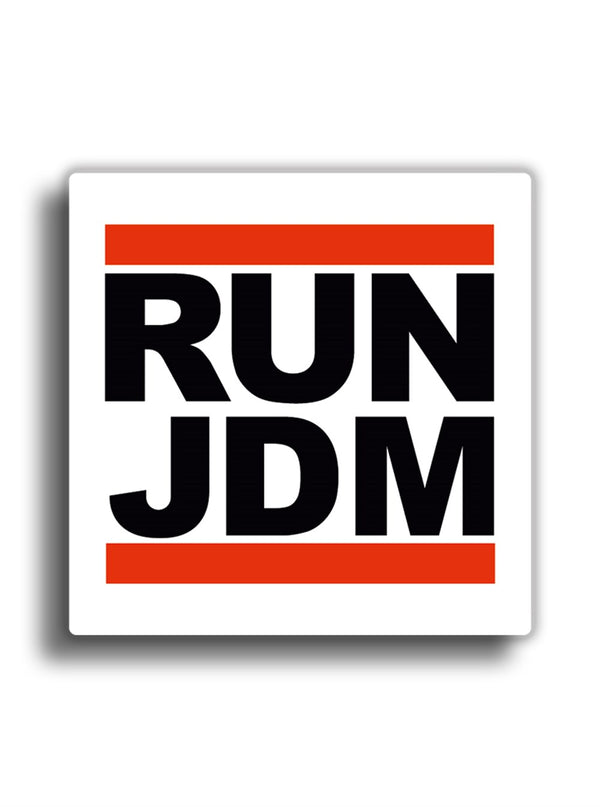 Run Jdm 10x10 cm Sticker