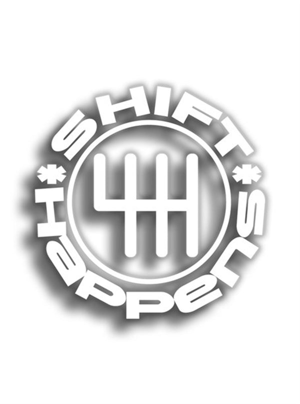 Shift Happens 9x9 cm Siyah Sticker