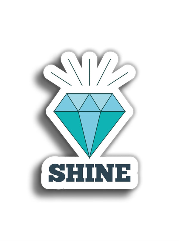 Shine 9x7 cm Sticker