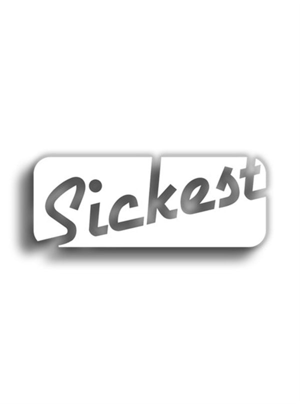 Sickest 11x4 cm Siyah Sticker