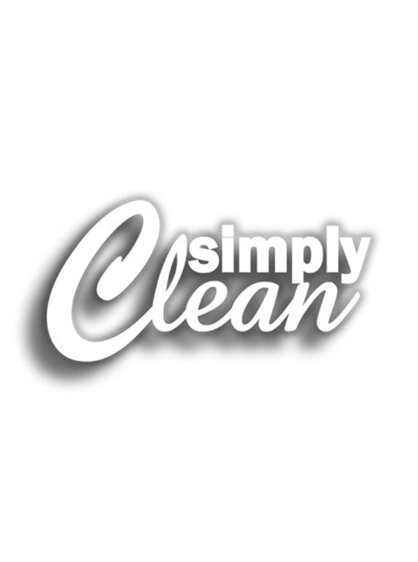 Simply Clean 11x6 cm Siyah Sticker