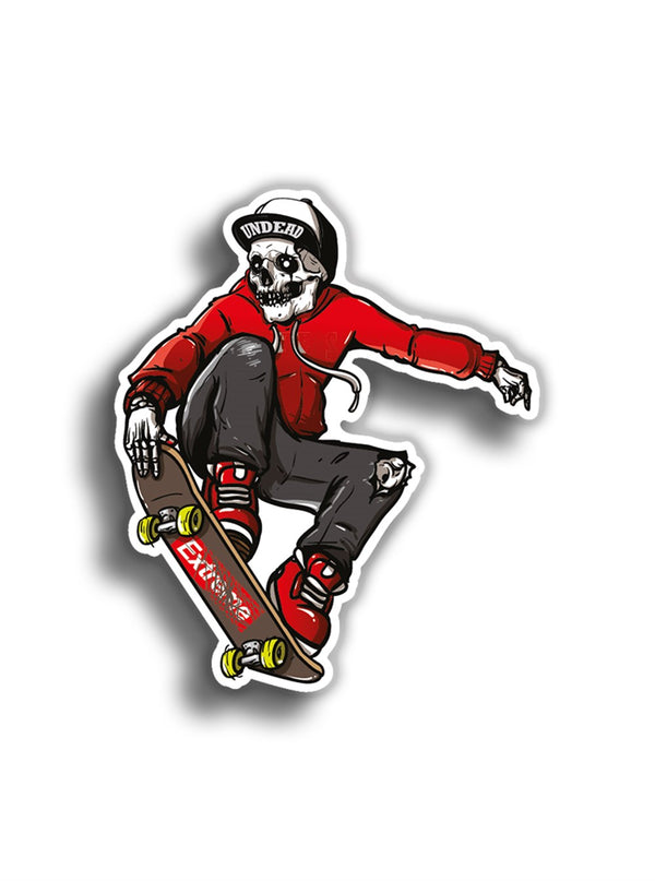 Skateboard 12x10 cm Sticker