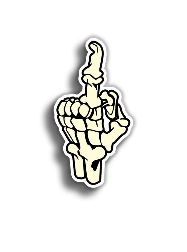 Skelet Finger 11x6 cm Sticker