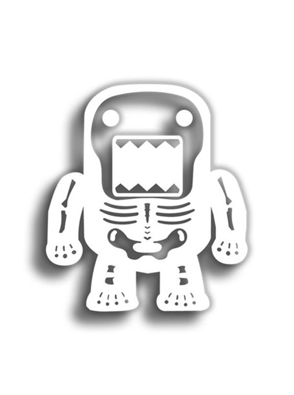 Skeleton Domo 11x10 cm Siyah Sticker