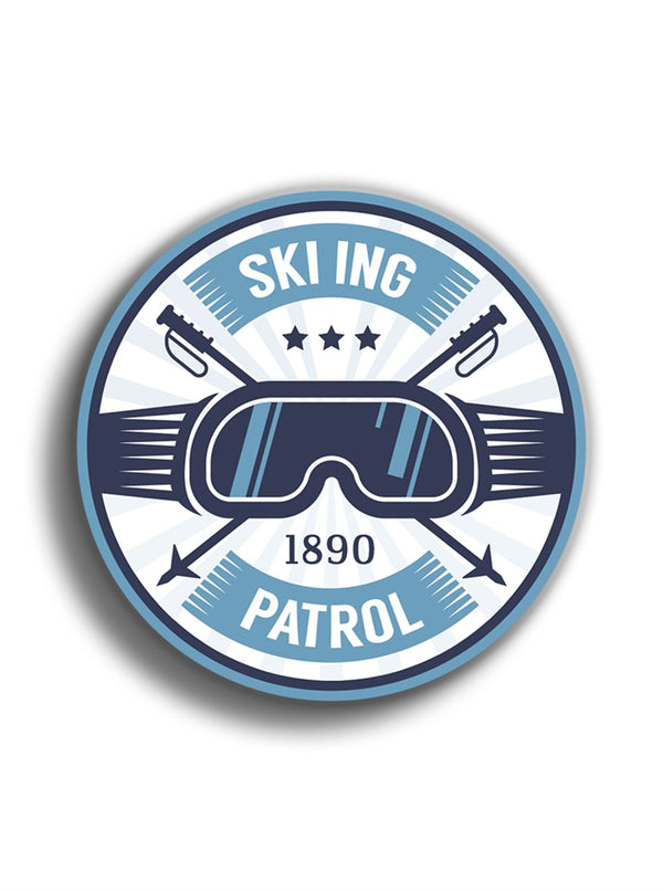 Ski ing Patrol 7x7 cm Sticker