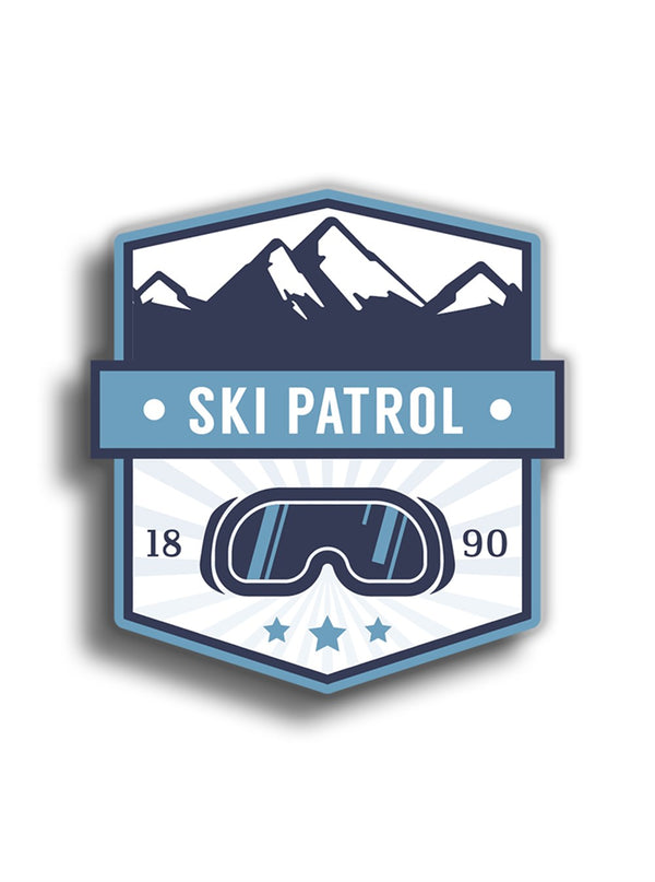 Ski Patrol 8x7 cm Sticker