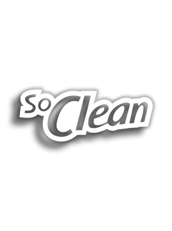 So Clean 11x4 cm Siyah Sticker