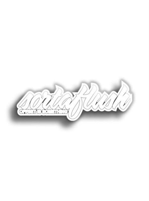 Sortaflush 11x4 cm Siyah Sticker