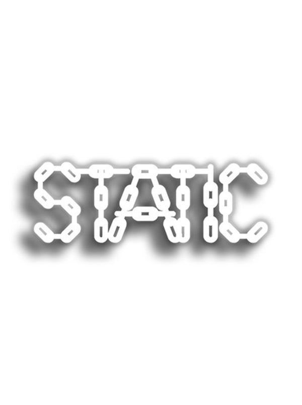 Static 11x4 cm Siyah Sticker