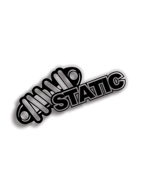 Static 12x6 cm Siyah Sticker
