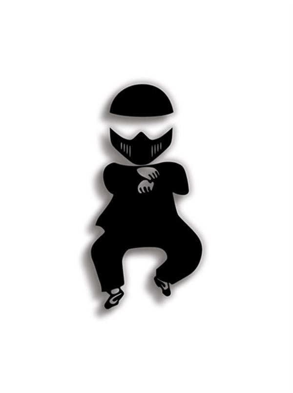 Stig Style 10x5 cm Siyah Sticker