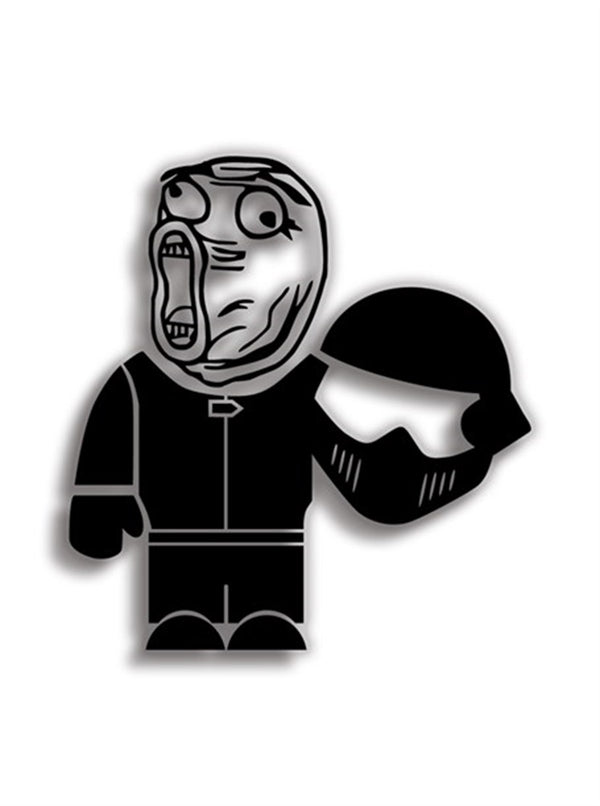 Stig Troll 10x9 cm Siyah Sticker