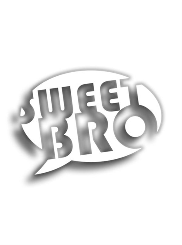 Sweet Bro 11x8 cm Siyah Sticker