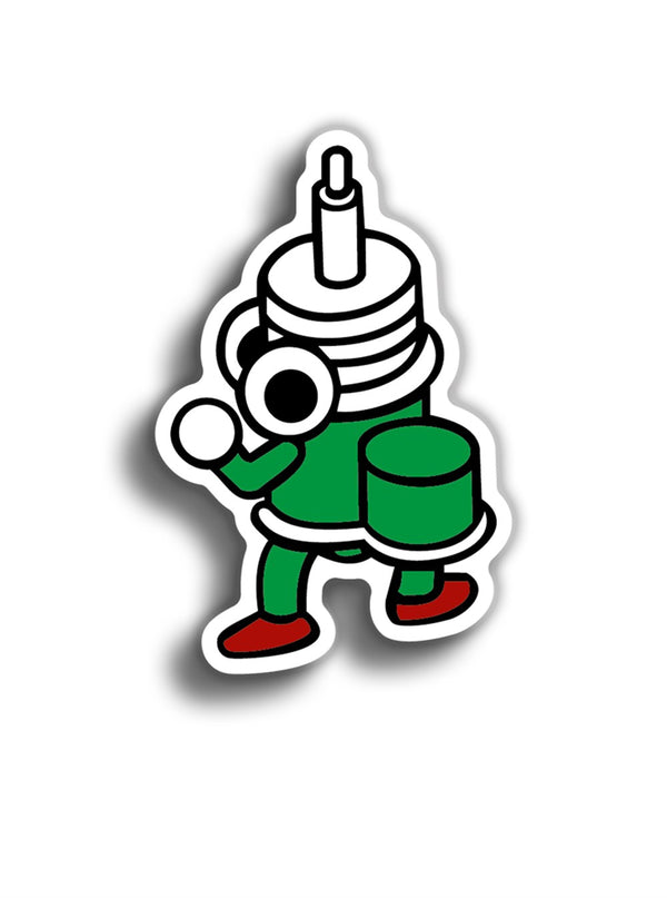 Tein Suspension 12x8 cm Sticker