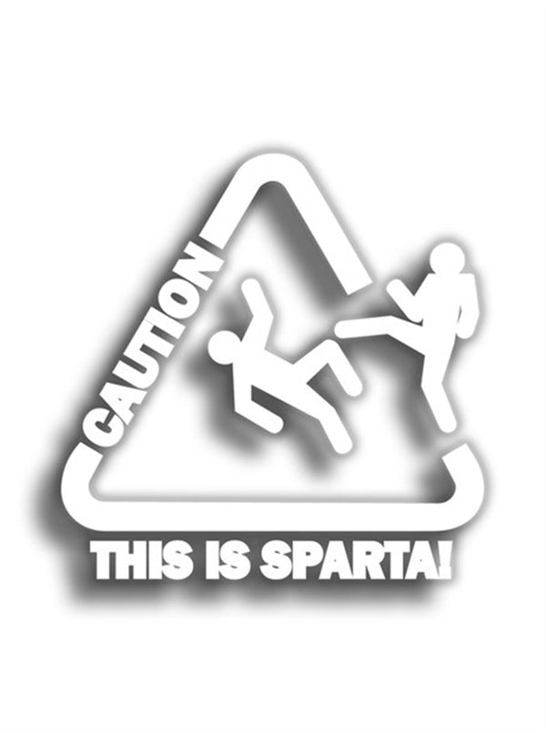 This Is Sparta 10x10 cm Siyah Sticker