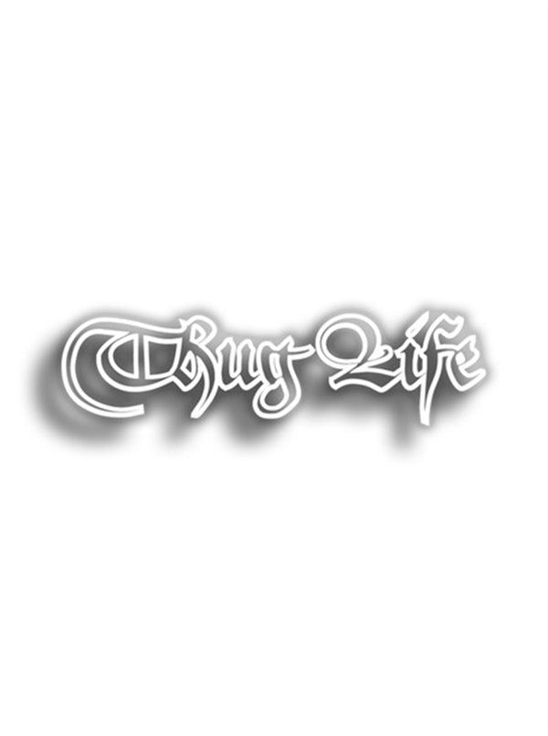 Thug Life 11x3 cm Siyah Sticker