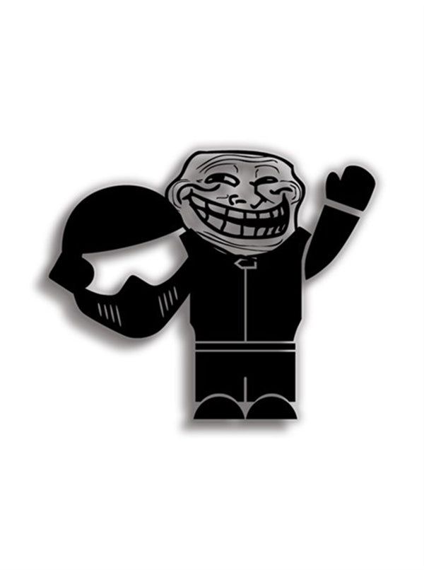 Troll Stig 11x9 cm Siyah Sticker