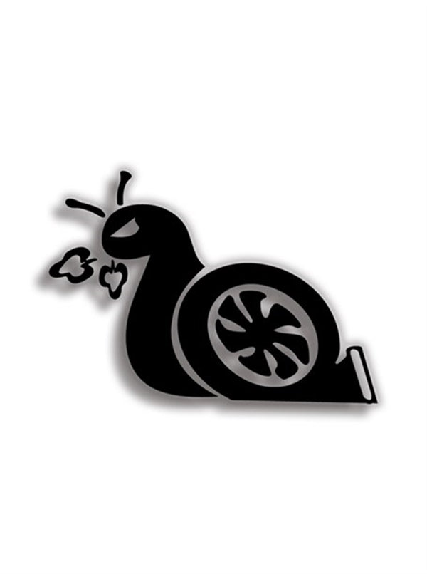 Turbo Snail 11x8 cm Siyah Sticker