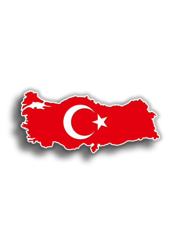 Türkiye Haritalı Bayrak