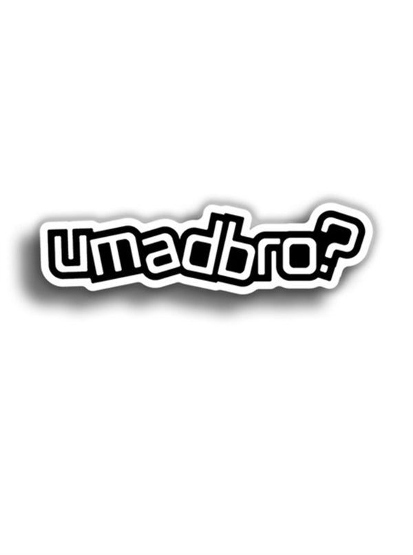 umadbro 11x3 cm Siyah Sticker