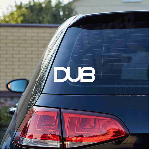 DUB 14x5 cm Sticker