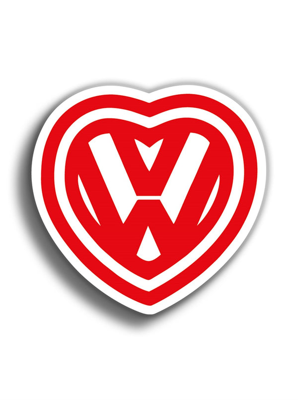 Volkswagen Love 10x10 cm Sticker