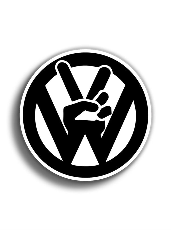 Volkswagen VW Peace 9x9 cm Sticker