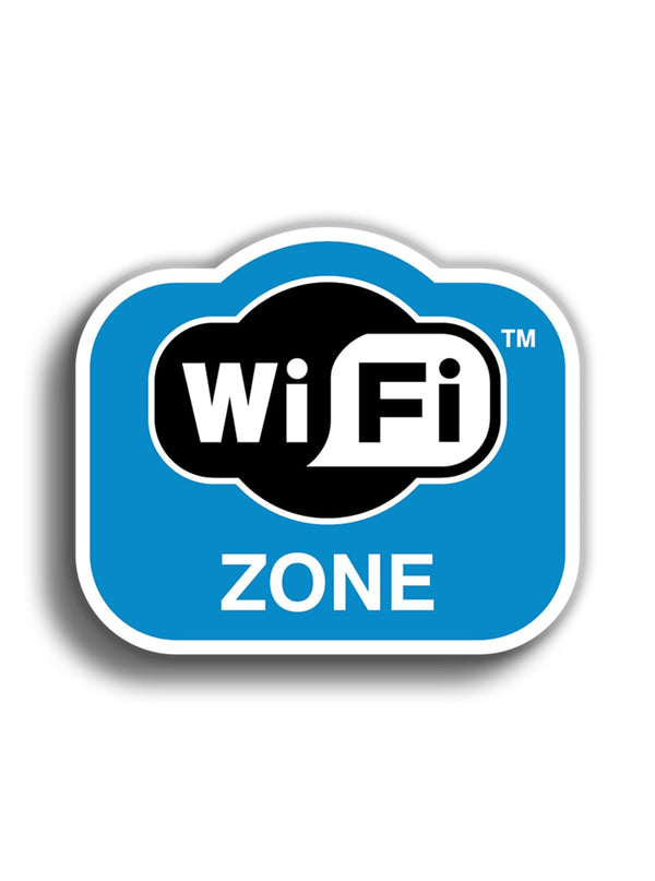 WiFi Zone 10x8 cm Sticker
