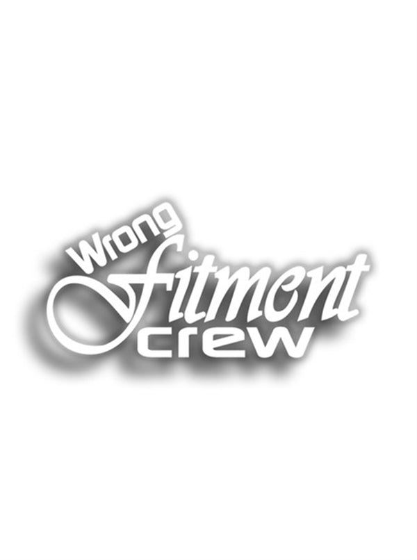 Wrong Fitment Crew 12x6 cm Siyah Sticker