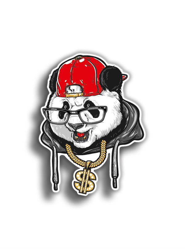 Zengin Panda 12x9 cm Sticker