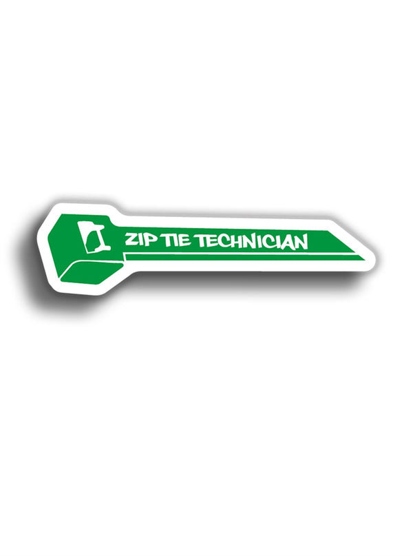 Zip Tie Technician 14x4 cm Sticker